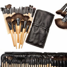 2017 32pcs Professional Makeup brushes set Soft Cosmetics Eyebrow Shadow Make up brush Kit and Pouch Bag Black