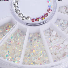 2017 3D Acrylic Nail Art Tips Decals Flat Back Glitter Rhinestones Nail sticker Pearls Beads Nail art decorations Maquiagem
