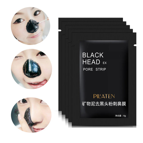 2017 3pcs Black Mask Blackhead Remover Black Mud Face Mask Whitening Deep Cleansing Purifying Peel Acne remover Face Mask