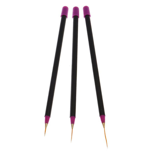 2017 3pcs Nail Pens Hot sale women Plastic Nail Liner brushes DIY Nail Art Tips Tools Polish Pen Nail art decorations Maquiagem