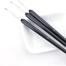 2017 3pcs Professional Nail Painting Flower Hook Line Carved Painted Flowers Pen Gel Polish Art Set Dotting Tools
