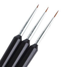 2017 3pcs Professional Nail Painting Flower Hook Line Carved Painted Flowers Pen Gel Polish Art Set Dotting Tools