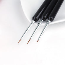 2017 3pcs Professional Nail Painting Flower Hook Line Carved Painted Flowers Pen Gel Polish Art Set Dotting Tools