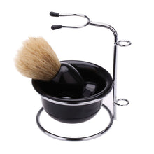 2017 4 In 1 Men's Manual Razor Set Stainess Steel Stand Holder 5 Blades Wet Shaving Beard Razor Shaving Brush Bowl