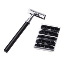 2017 4 In 1 Men's Manual Razor Set Stainess Steel Stand Holder 5 Blades Wet Shaving Beard Razor Shaving Brush Bowl