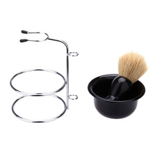 2017 4 In 1 Men's Manual Razor Set Stainess Steel Stand Holder 5 Blades Wet Shaving Beard Razor Shaving Brush Bowl