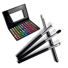 2017 4 pcs Eyeshadow Eye Brush Cosmetic Makeup Brushes + 88 Color Eye Shadow Palette Make Up Eyeshadows