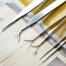 2017 4pcs/ Set Nails Art Stainless Steel Tweezer Nail Art Curved Straight Tools Forceps Cutting Pliers Pincers Sets
