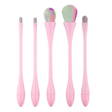 2017 5 Pcs Set Makeup Brushes Drop Shape Colorful Lipbrush Concealer Brush Tool Eye Shadow Make Up Brush Suit