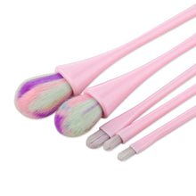 2017 5 Pcs Set Makeup Brushes Drop Shape Colorful Lipbrush Concealer Brush Tool Eye Shadow Make Up Brush Suit