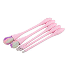 2017 5 Pcs Set Makeup Brushes Drop Shape Colorful Lipbrush Concealer Brush Tool Eye Shadow Make Up Brush Suit
