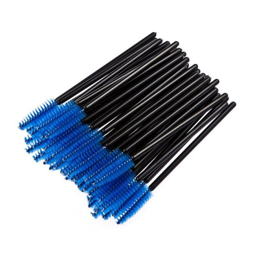 2017 50PCS Disposable Eyelash Brush Mascara Wands Eye lashes natural Cosmetic Makeup Brushes Eyelashes Extension Lashes