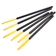 2017 50PCS Disposable Eyelash Brush Mascara Wands Eye lashes natural Cosmetic Makeup Brushes Eyelashes Extension Lashes