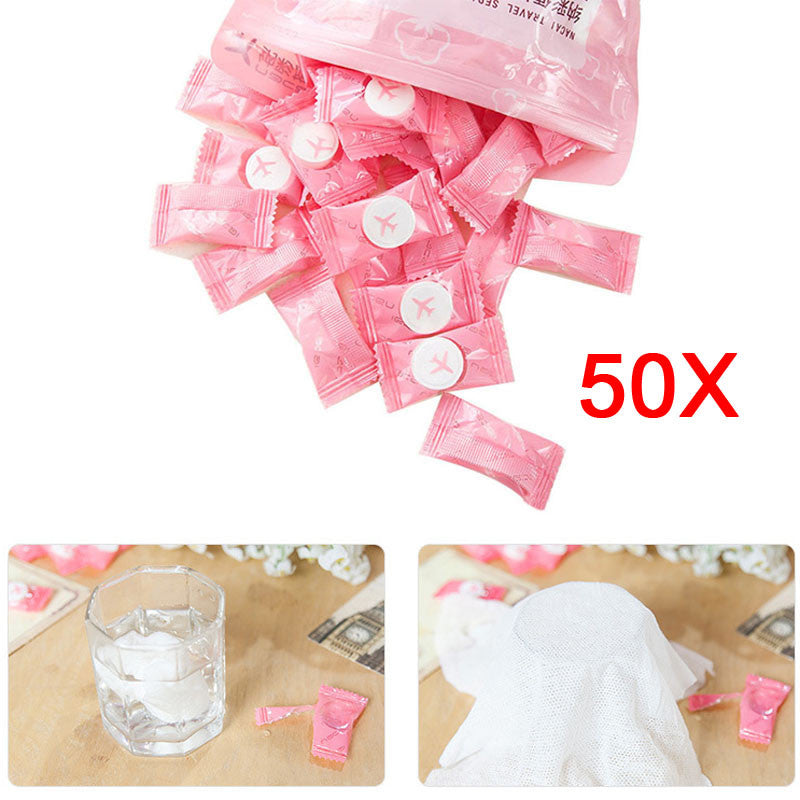 2017 50pcs Disposable Towel Magic Compressed Towel for Travel Compact Papper DIY Facial Tissue 2017