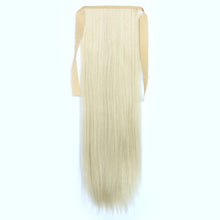 2017 55cm Straight Ribbon Ponytail No Shiny Hot Resistant Fiber Clip in Hair Extensions
