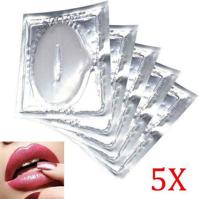 2017 5PCS Collagen Lip Masks Anti Moisturise Face Plumper Gel Fuller Lips