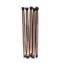 2017 5PCS Makeup Eye Powder Foundation Eyeshadow Blending Double-Ended Brush Pen Makeup brushes professional Gold