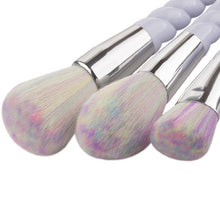 2017 5PCS Makeup brushes Face Foundation Eyebrow Eyeliner Blush Cosmetic Concealer Lip brush Pinceis de maquiagem Sliver