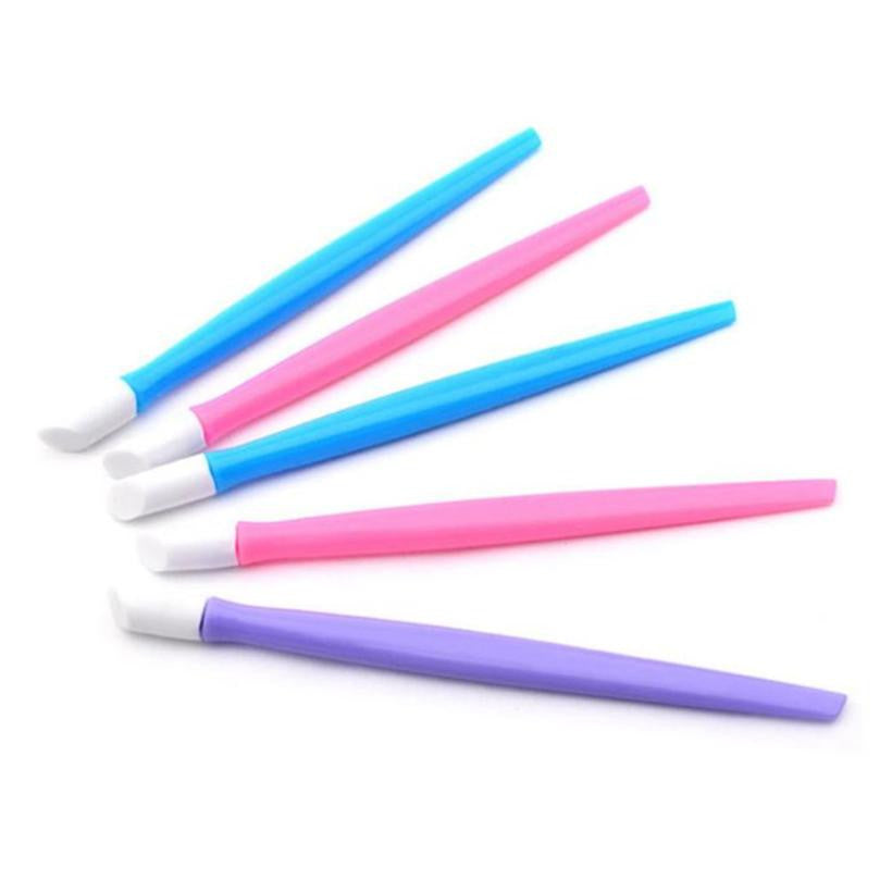 2017 5PCS Nail Art Stick Cuticle Pusher Remover Pedicure Manicure Care Cleaner Nail art tools Maquiagem