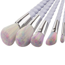 2017 5PCS Professional Makeup brushes Foundation Eyebrow Eyeliner Blush Cosmetic Concealer brush Pinceis de maquiagem Sliver