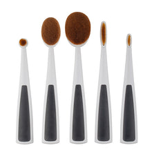 2017 5Pcs/Set Elite Oval Cream Puff Toothbrush Makeup Powder Foundation Facial Lip Eyeshadow Brushes Kits 2017