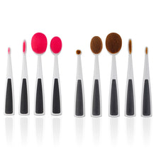 2017 5Pcs/Set Elite Oval Cream Puff Toothbrush Makeup Powder Foundation Facial Lip Eyeshadow Brushes Kits 2017