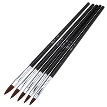 2017 5pcs UV Gel Acrylic Nail Art Brush Set Nails Builder Painting Pen Design Nail Art Professional Makeup brushes kits