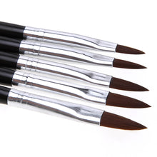 2017 5pcs UV Gel Acrylic Nail Art Brush Set Nails Builder Painting Pen Design Nail Art Professional Makeup brushes kits
