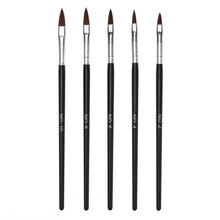 2017 5pcs UV Gel Acrylic Nail Art Brush Set Nails Builder Painting Pen Design Nail Art Professional Makeup brushes kits