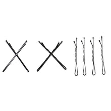 2017 60pcs/Set 4cm Wavy Hair Clips for Women Girls Hair pins and clips Alloy Black