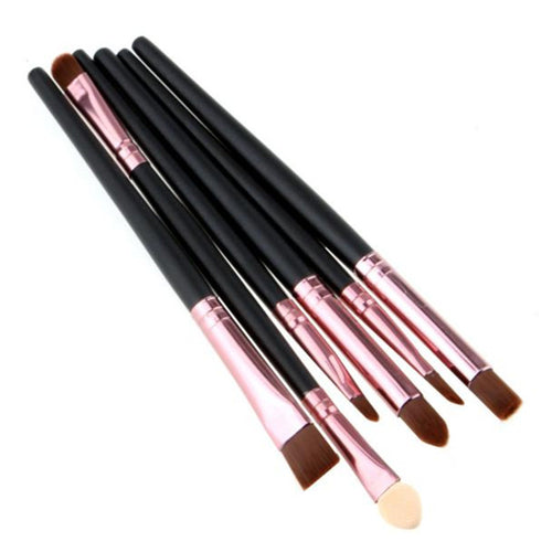2017 6PCS Cosmetic brush for powder Professional Makeup Brushes Set Lipstick Lip Eyeshadow Foundation Brush Gold