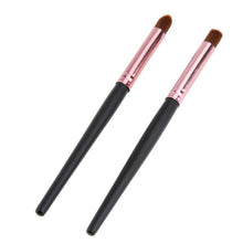 2017 6PCS Cosmetic brush for powder Professional Makeup Brushes Set Lipstick Lip Eyeshadow Foundation Brush Gold