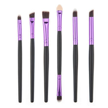 2017 6PCS Cosmetics Make up brush Lip Blusher Powder Foundation Eyeshadow Eyeliner Professional Makeup brushes Pincel maquiagem