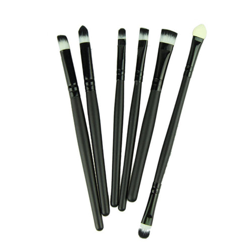 2017 6PCS Makeup brushes tools Eye brush Eyeshadow Eyeliner Nose Smoky Eyebrow Comestic Make up brush Set Pinceis de maquiagem