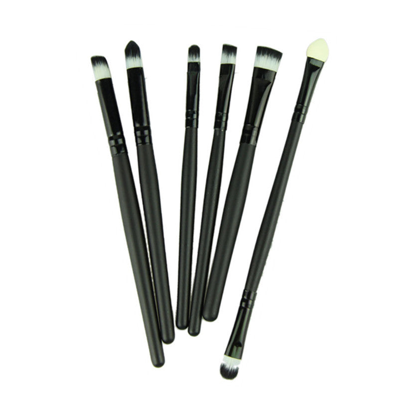 2017 6PCS Makeup brushes tools Eye brush Eyeshadow Eyeliner Nose Smoky Eyebrow Comestic Make up brush Set Pinceis de maquiagem