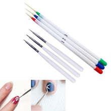 2017 6PCS Nail art decorations Flower Design Set Nail Dotting Painting Drawing Brush Pen Tools Hot sale women Maquiagem