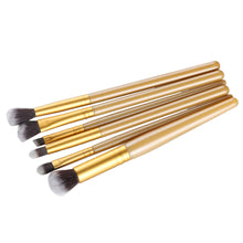2017 6PCS Powder Foundation Eyeshadow Eyeliner Cosmetic brush Beauty Professional Makeup brushes Sets Pinceis de maquiagem