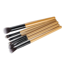 2017 6PCS Powder Foundation Eyeshadow Eyeliner Cosmetic brush Beauty Professional Makeup brushes Sets Pinceis de maquiagem
