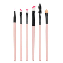 2017 6Pcs Cosmetics Eyebrow Eyeshadow Powder Foundation brush Beauty Maquiagem Professional Makeup brushes set Makeup tools