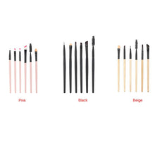 2017 6Pcs Cosmetics Eyebrow Eyeshadow Powder Foundation brush Beauty Maquiagem Professional Makeup brushes set Makeup tools