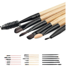 2017 6Pcs Cosmetics Eyebrow Eyeshadow Powder Foundation brush Beauty Maquiagem Professional Makeup brushes set Makeup tools