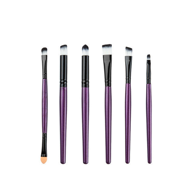 2017 6Pcs Professional Makeup Brush Sets Cosmetic Foundation Eyeshadow Eyeliner Lip Brushes Tool