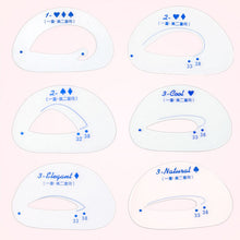 2017 6pcs Eyebrow Stencils Eyeshadow Models Card Auxiliary Tools Tracing Card Eye Shadow Drawing Eye Makeup Tools 2017