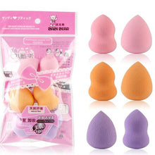 2017 6pcs Professional Makeup sponge Beauty Flawless Makeup Blending Concealer Powder Foundation Puff Korean Multi Shape Sponges