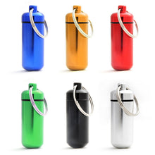 2017 6pcs Waterproof Mini Pill Box Case Medicine Bottle Holder Container Pill Keychain Key Chain Organizer Case (Random Color )