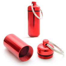2017 6pcs Waterproof Mini Pill Box Case Medicine Bottle Holder Container Pill Keychain Key Chain Organizer Case (Random Color )
