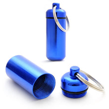 2017 6pcs Waterproof Mini Pill Box Case Medicine Bottle Holder Container Pill Keychain Key Chain Organizer Case (Random Color )