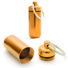 2017 6pcs Waterproof Mini Pill Box Case Medicine Bottle Holder Container Pill Keychain Key Chain Organizer Case (Random Color )
