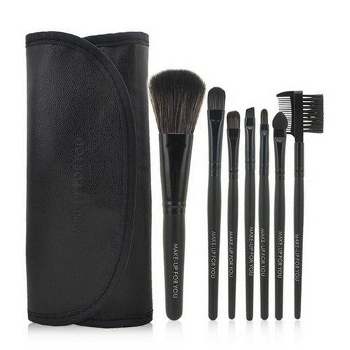 2017 7PCS Makeup brushes Professional Cosmetic tools Beauty Powder Foundation Eyeshadow brush and Make up bag Pincel maquiagem
