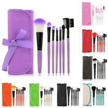2017 7PCS Makeup brushes Professional Cosmetic tools Beauty Powder Foundation Eyeshadow brush and Make up bag Pincel maquiagem